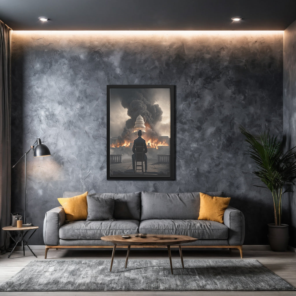 Abe Of Destruction (Framed Art)