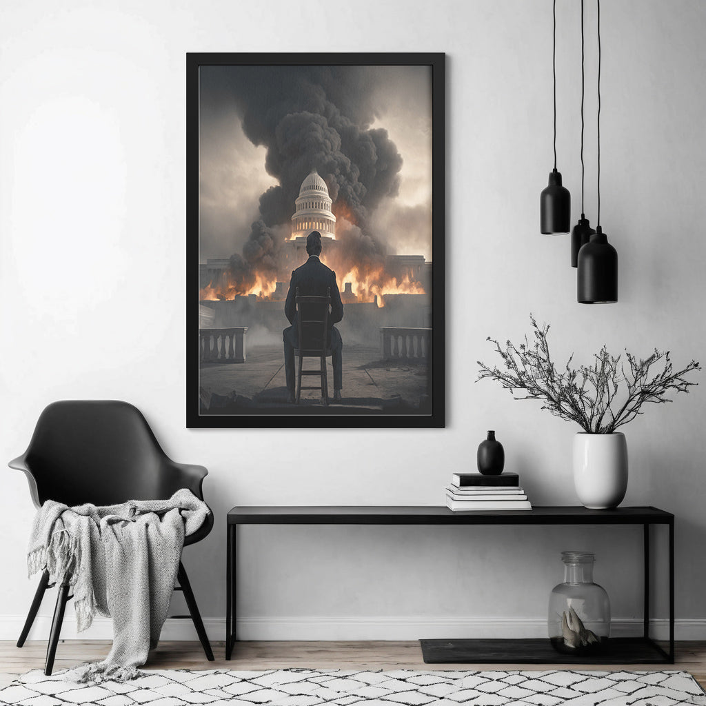 Abe Of Destruction (Framed Art)