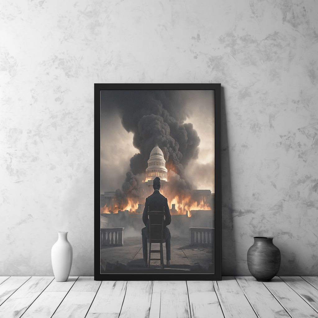 Abe Of Destruction (Framed Art)