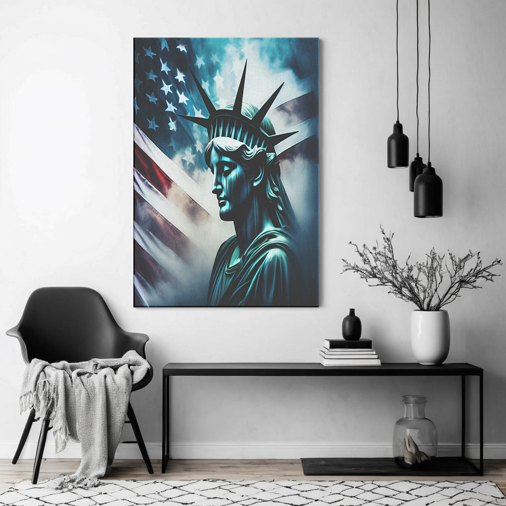 Lady Liberty Of Sorrow (Framed Art)
