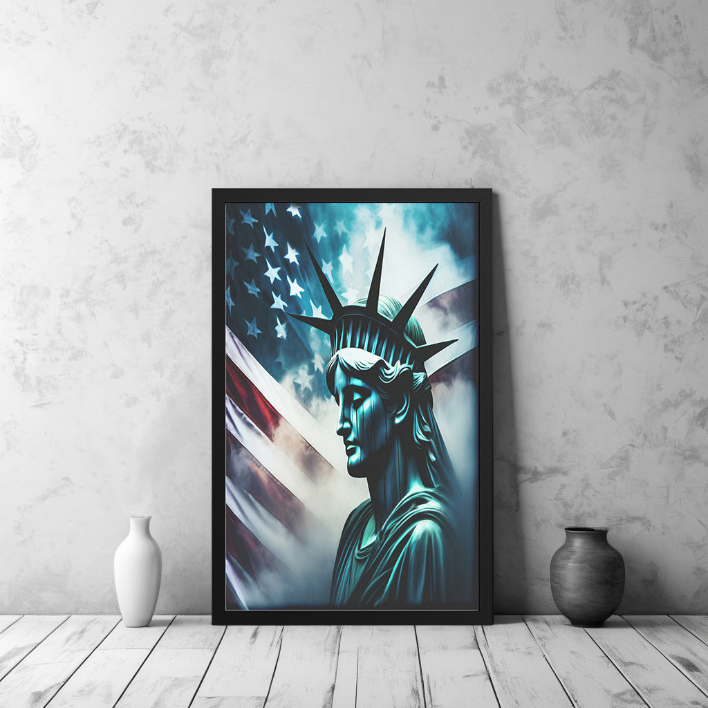 Lady Liberty Of Sorrow (Framed Art)