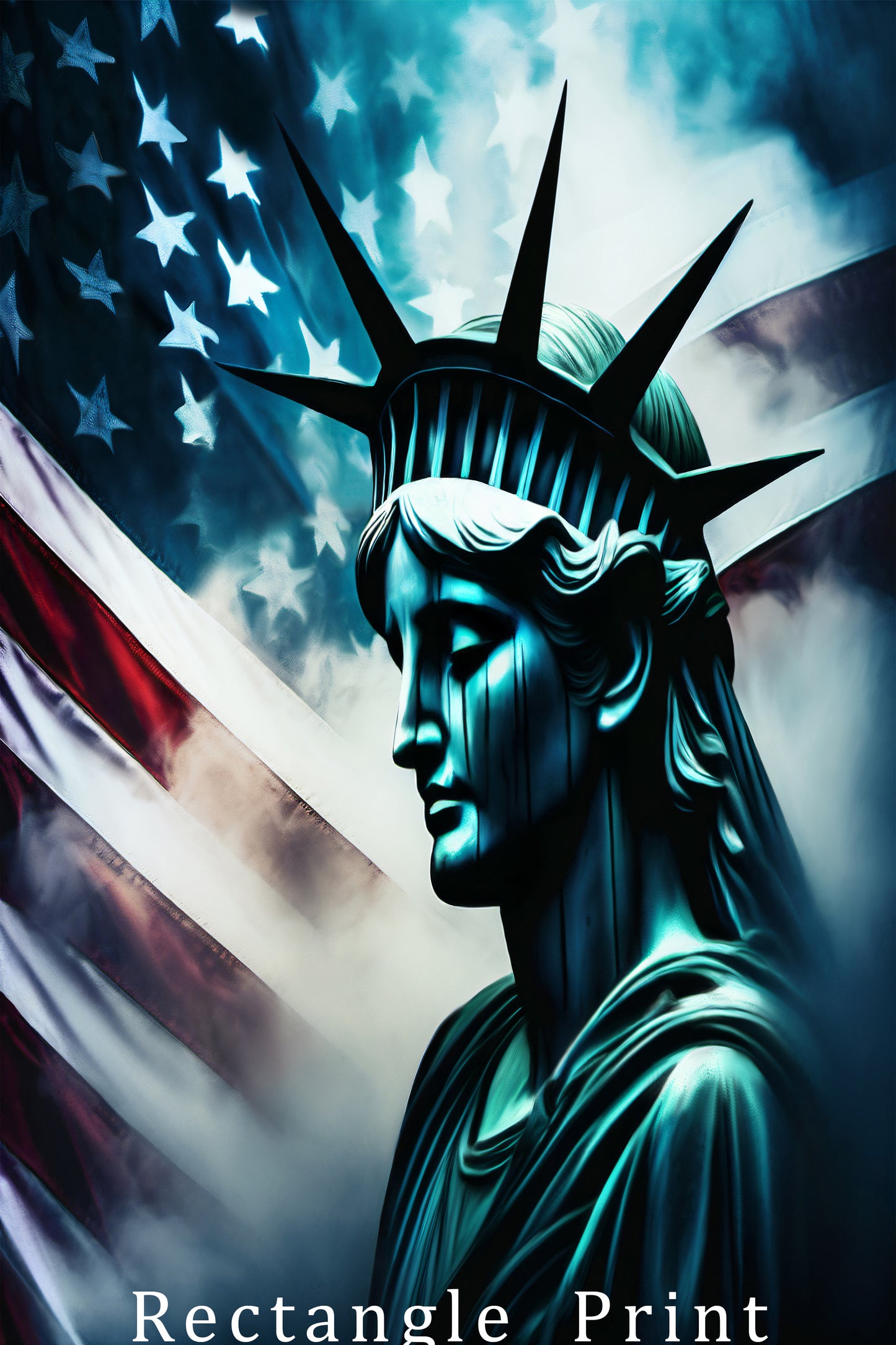 Lady Liberty Of Sorrow (Framed Canvas)