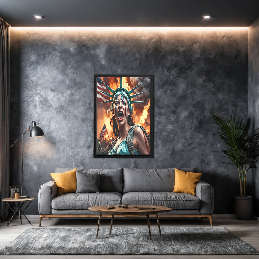 Lady "Freedom" Liberty (Framed Art)