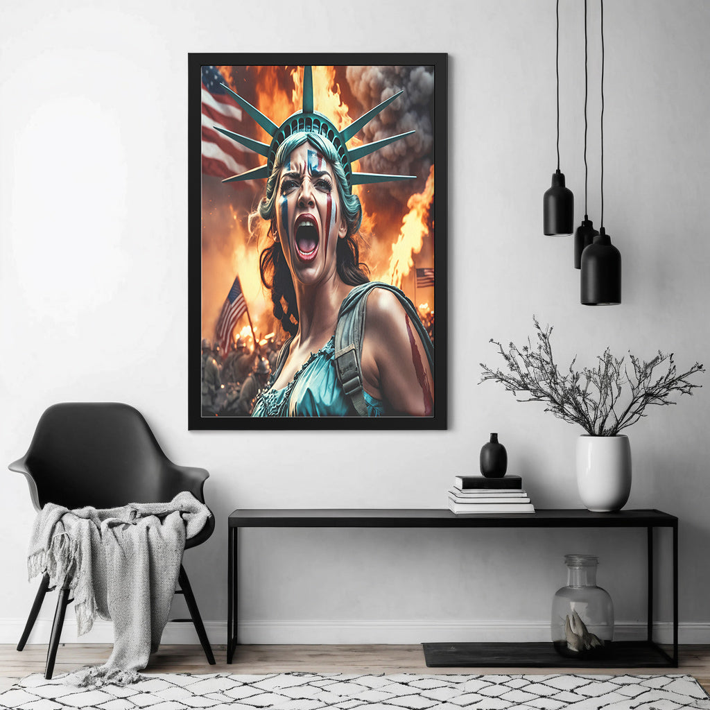 Lady "Freedom" Liberty (Framed Art)