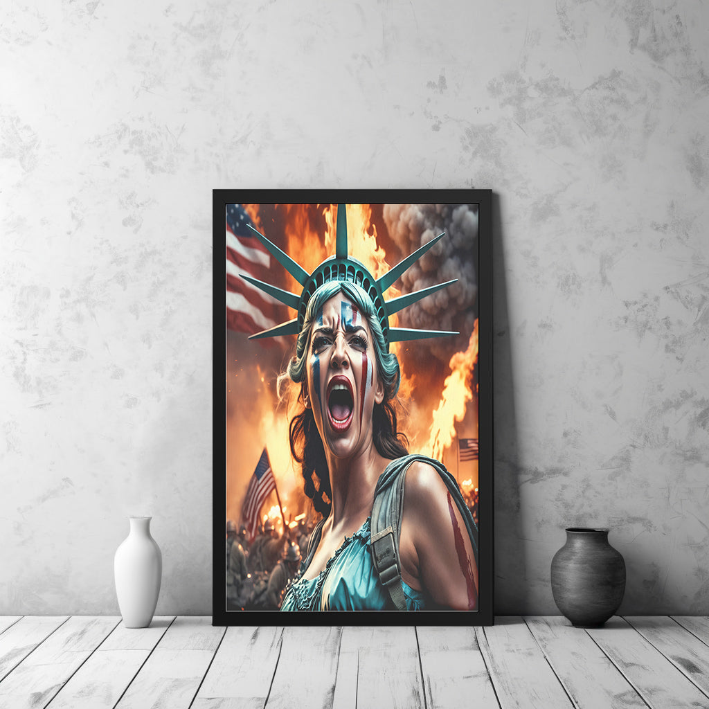 Lady "Freedom" Liberty (Framed Art)