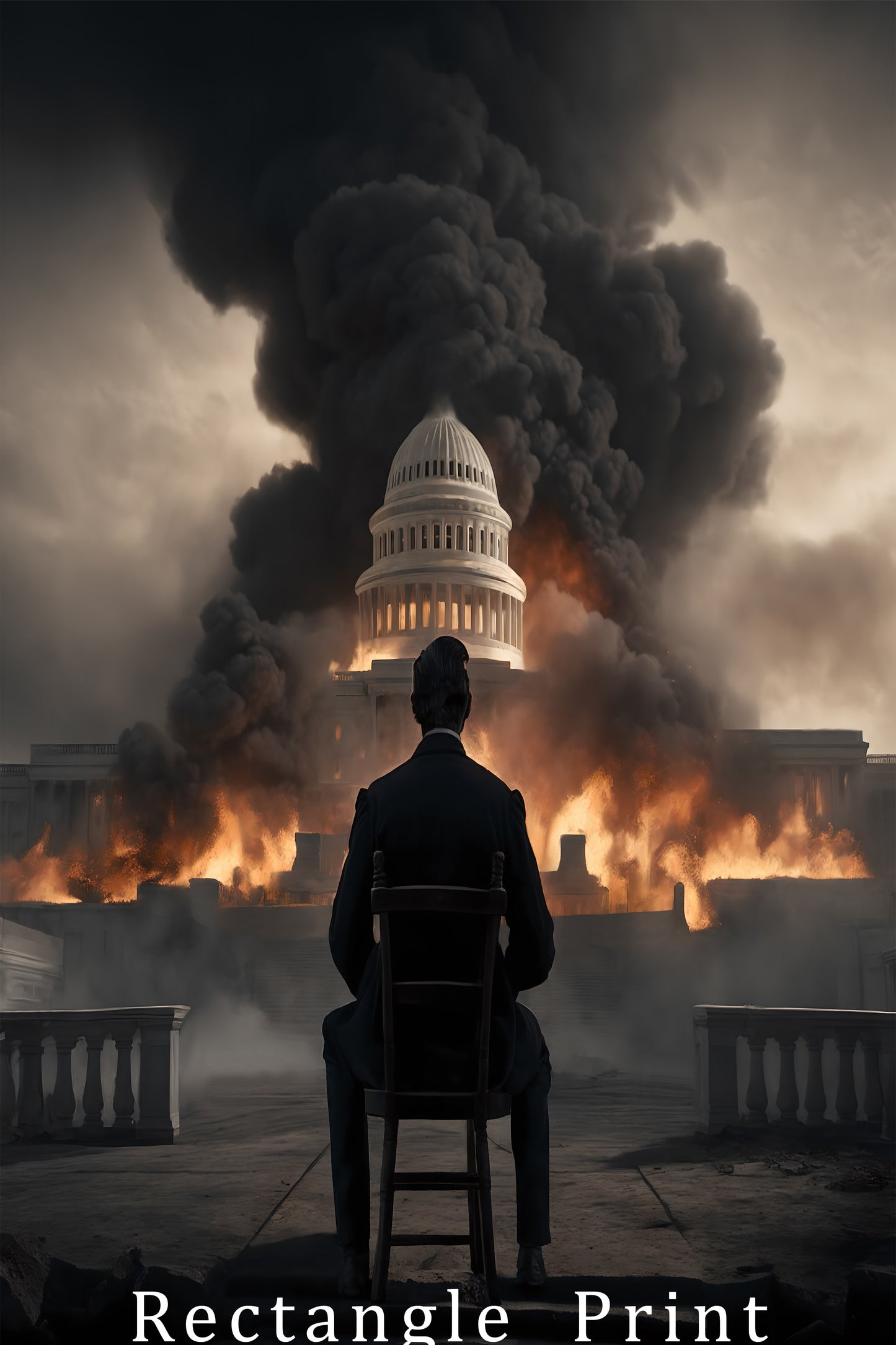 Abe Of Destruction. Canvas Print. rec