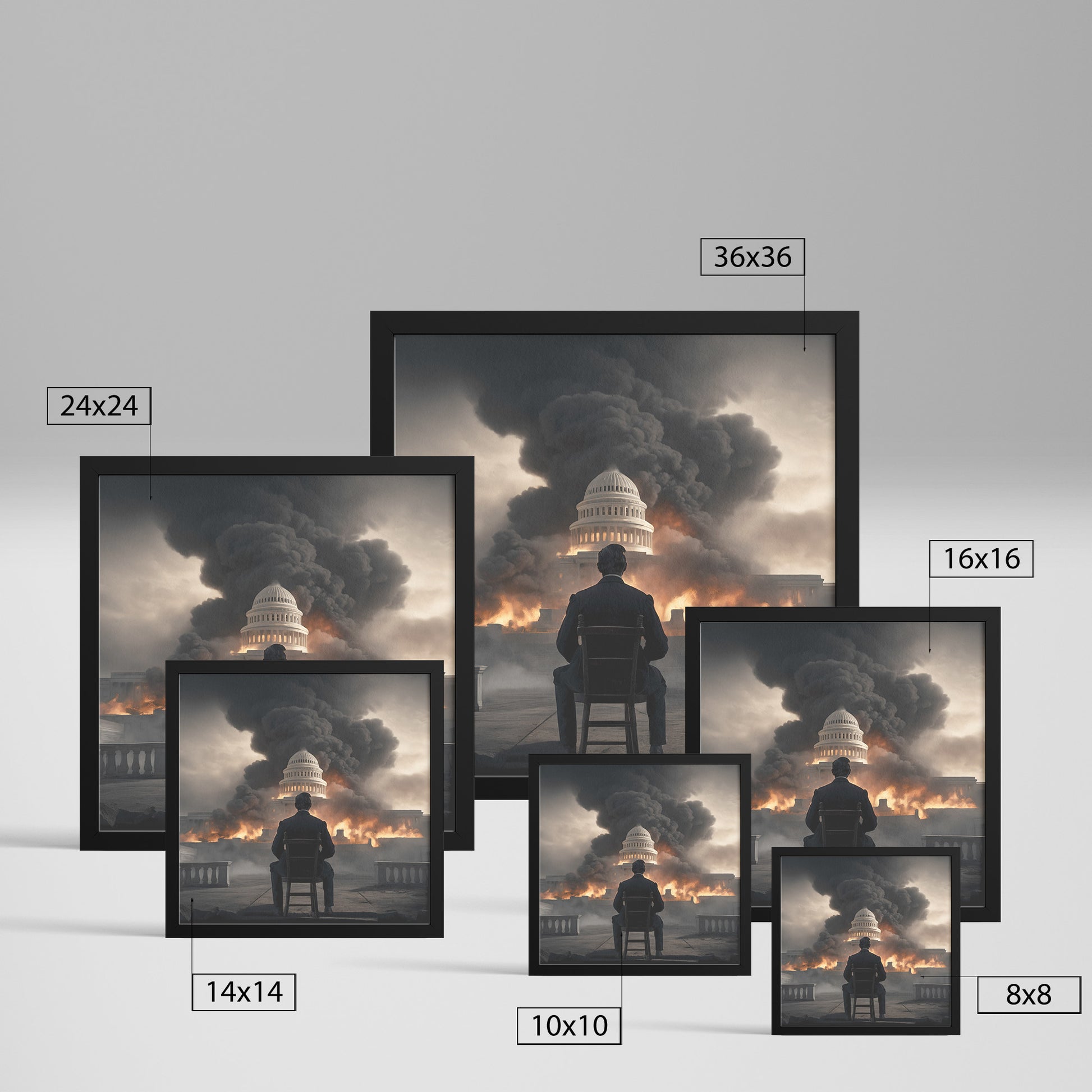 Abe Of Destruction. Canvas Print. mock