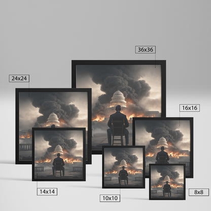 Abe Of Destruction. Canvas Print. mock