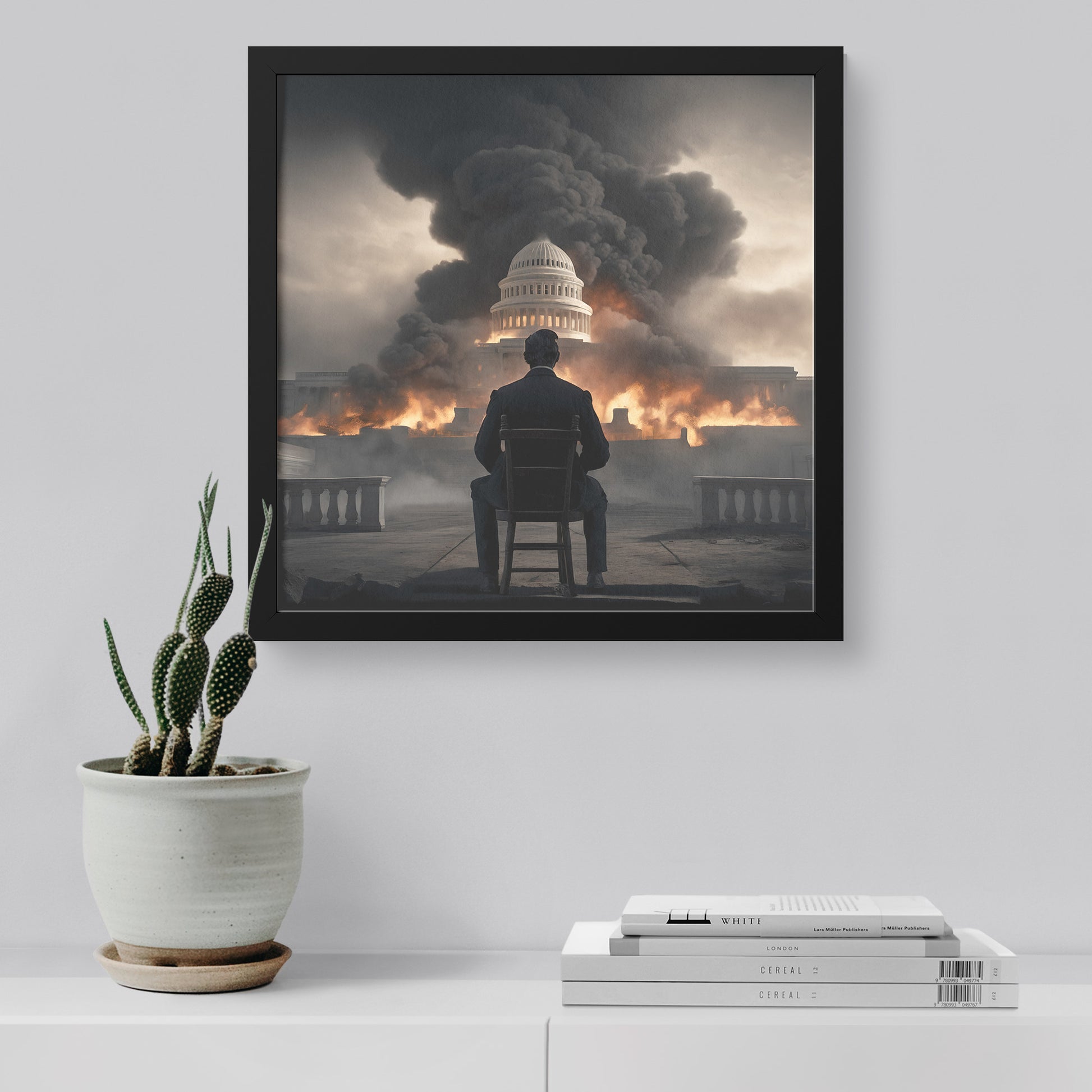 Abe Of Destruction. Canvas Print. mock8