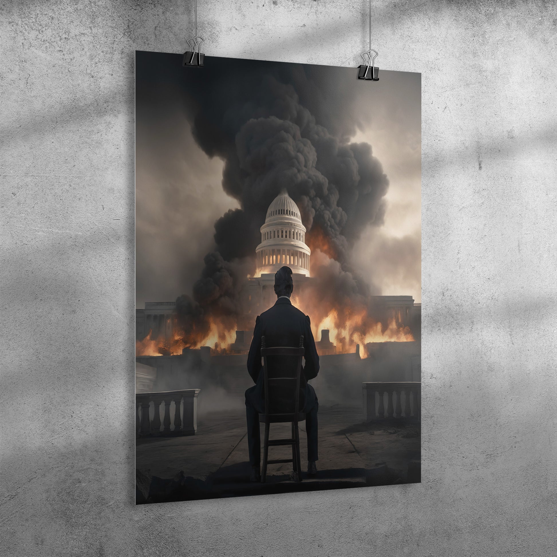 Abe Of Destruction. Poster. mock