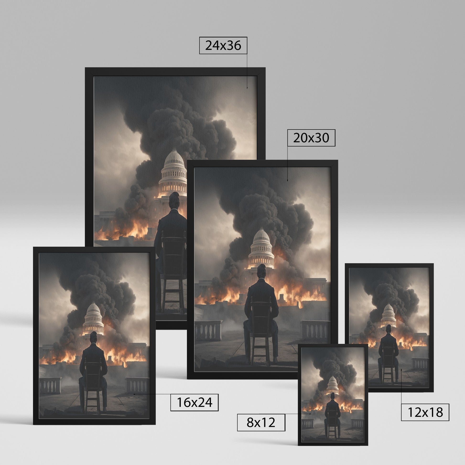 Abe Of Destruction. Canvas Print. mock2