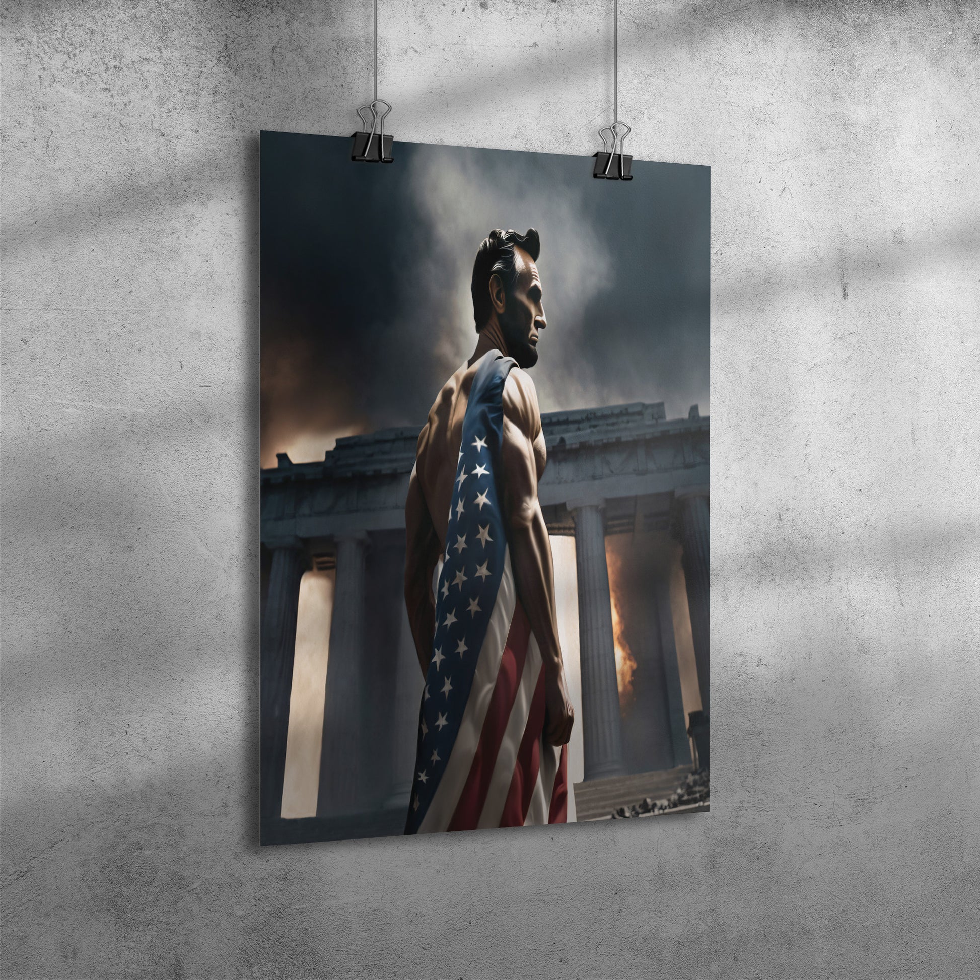 Abraham "Blue Steel" Lincoln. Posters. mock