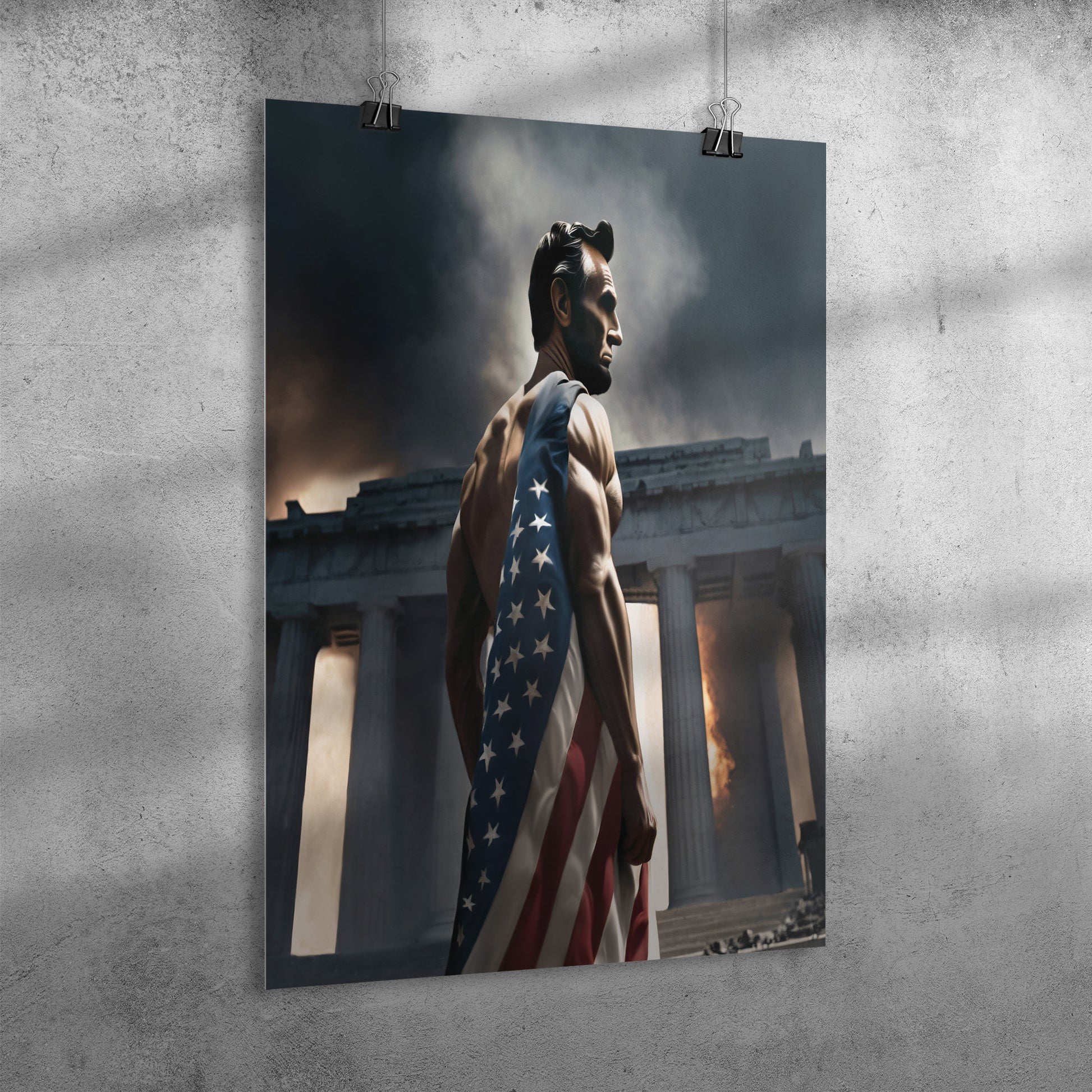 Abraham "Blue Steel" Lincoln. Posters. mock