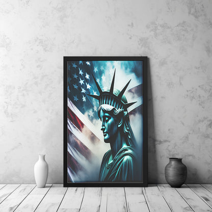 Lady Liberty Of Sorrow (Framed Art)