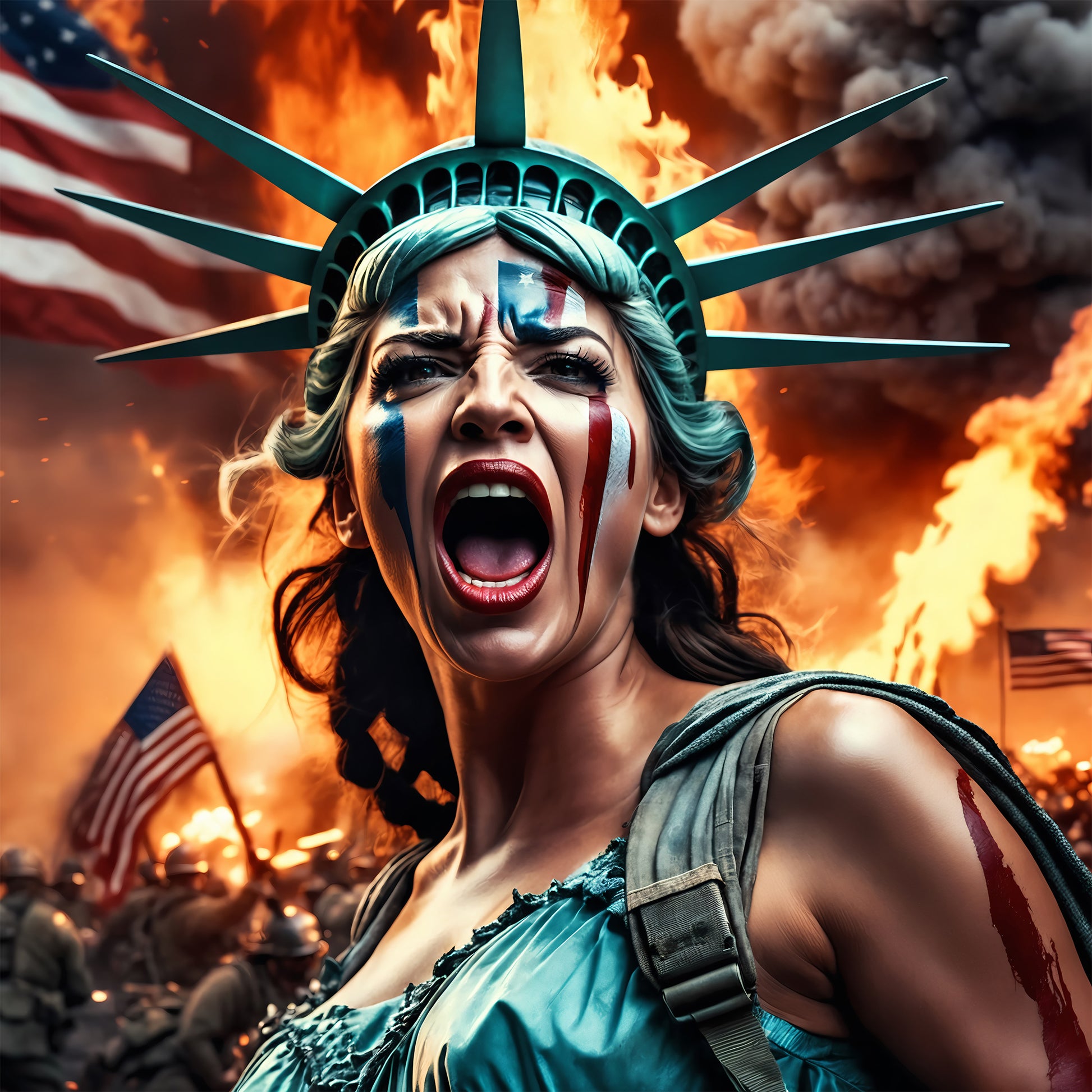 Lady "Freedom" Liberty. Canvas Print. Main