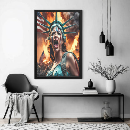 Lady "Freedom" Liberty (Framed Art)