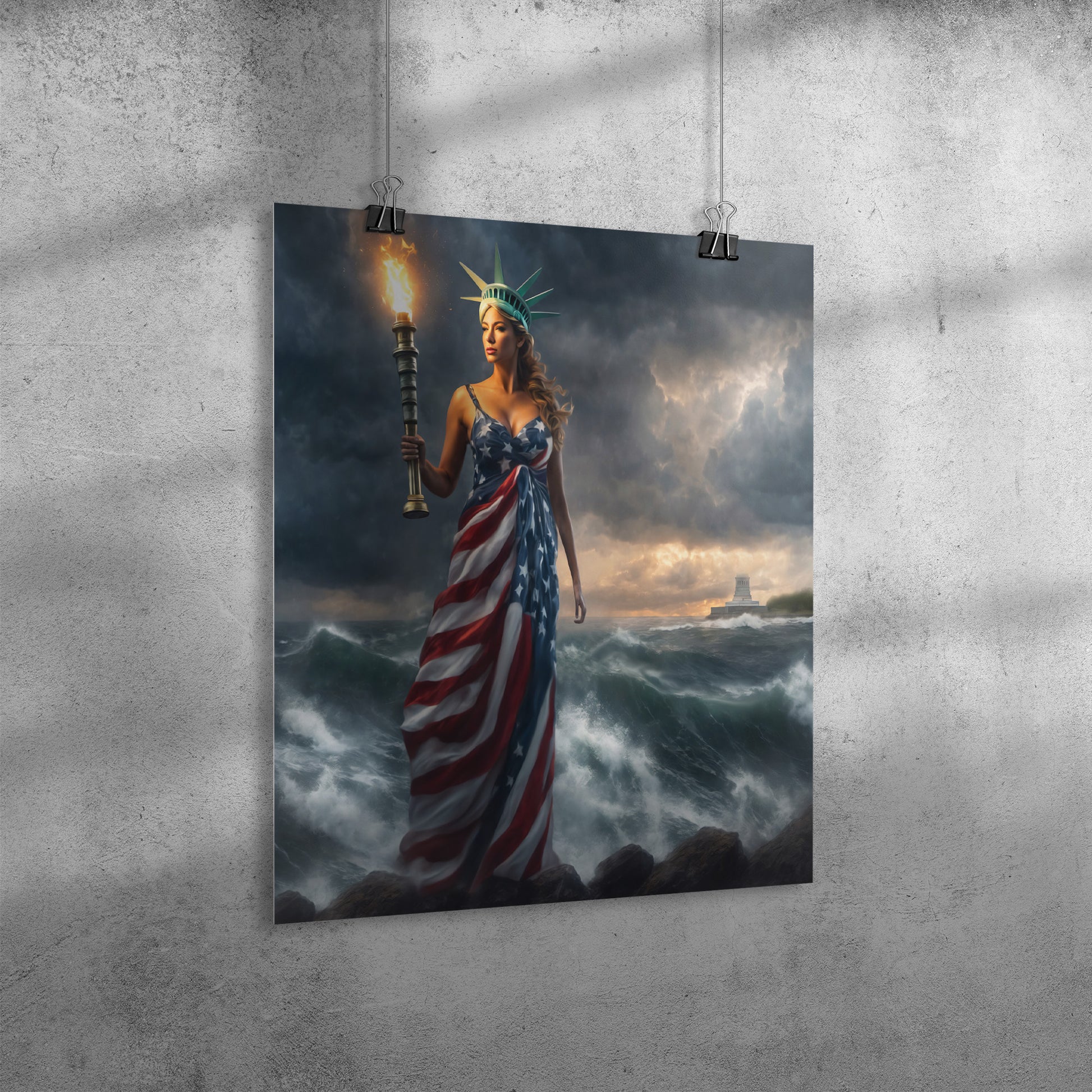 Lady "Beacon Of Hope" Liberty. Posters. Mock2