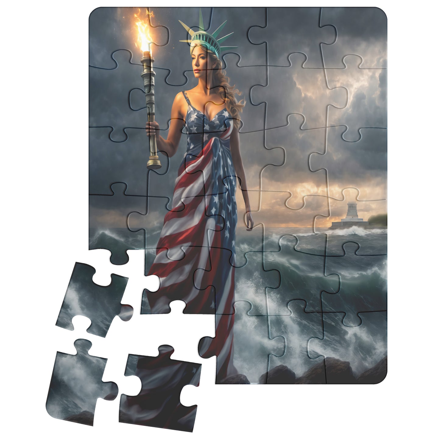 Lady "Beacon Of Hope" Liberty (30 - 500-Piece Puzzle)