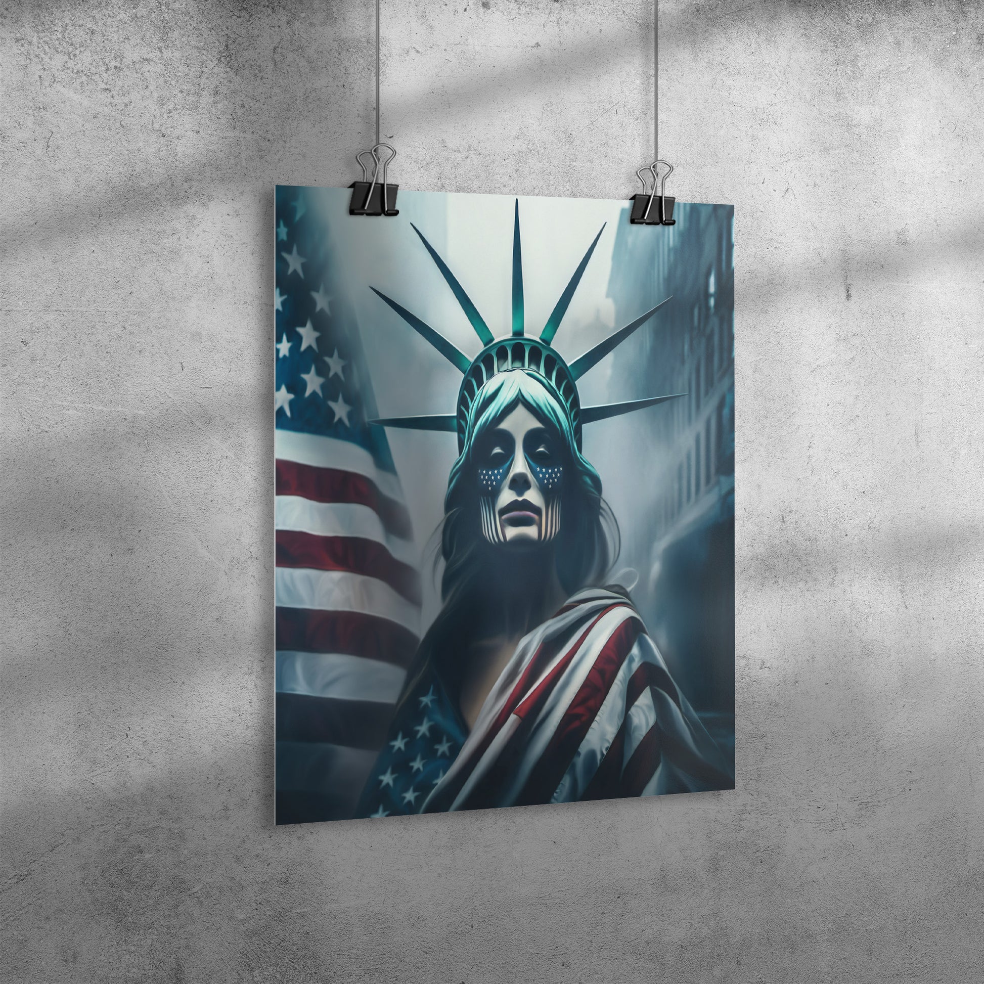 Lady "The Native" Liberty. Poster. Mock2