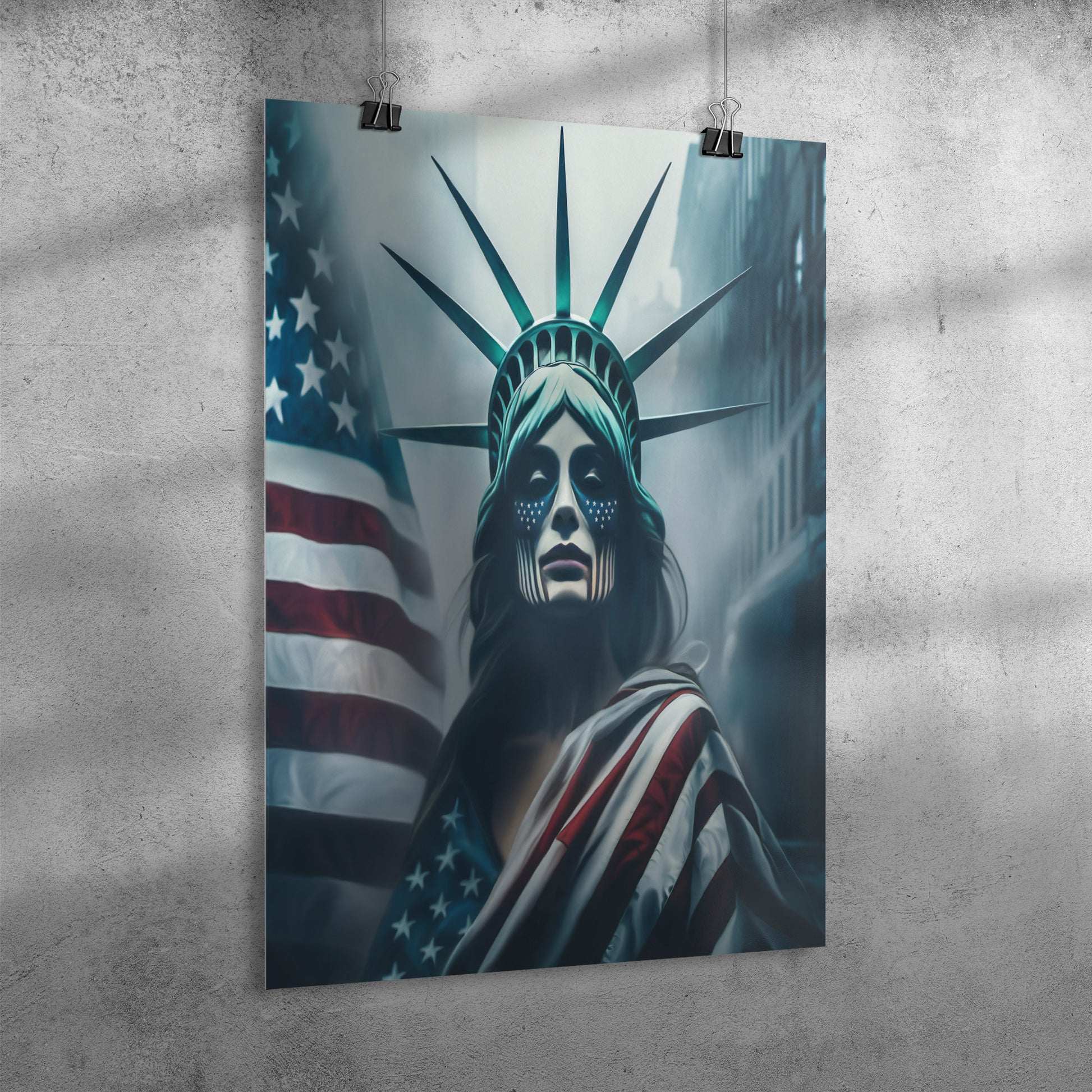 Lady "The Native" Liberty. Poster. Mock