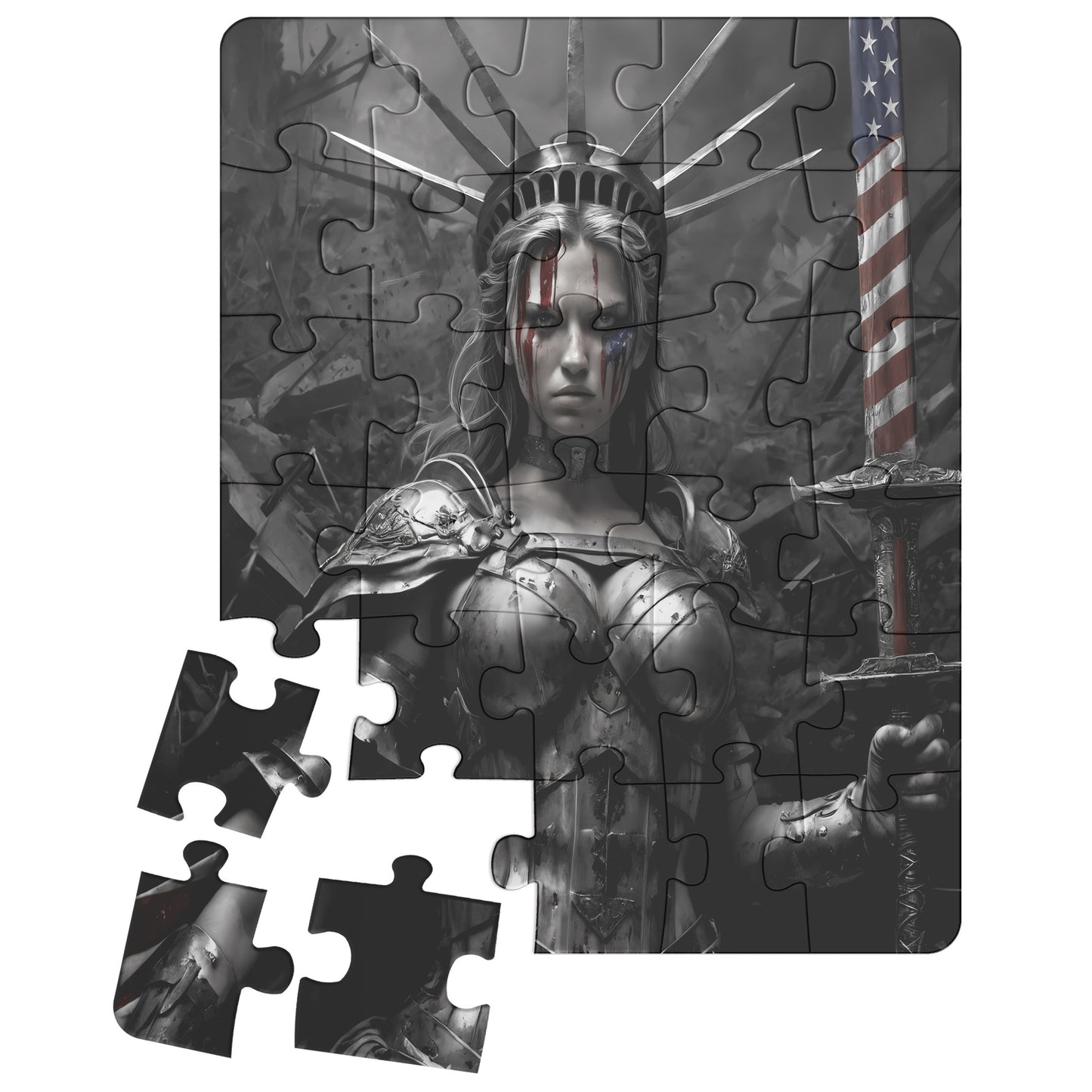 Lady "The Warrior" Liberty (30 - 500-Piece Puzzle)