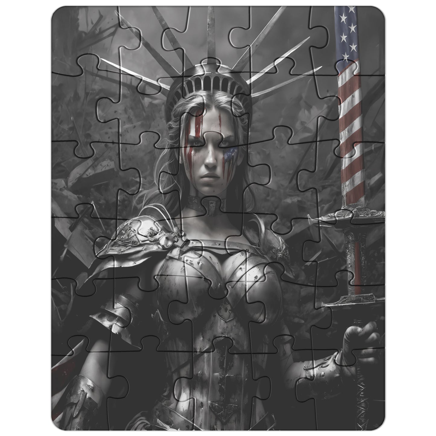 Lady "The Warrior" Liberty (30 - 500-Piece Puzzle)