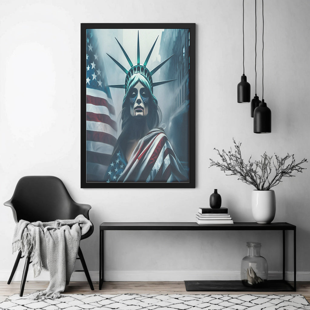 Lady "The Native" Liberty (Framed Art)