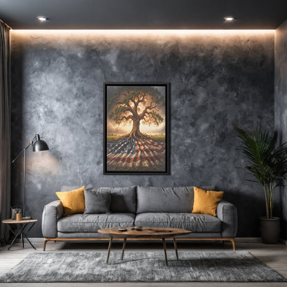 Tree Of Liberty (Framed Canvas)