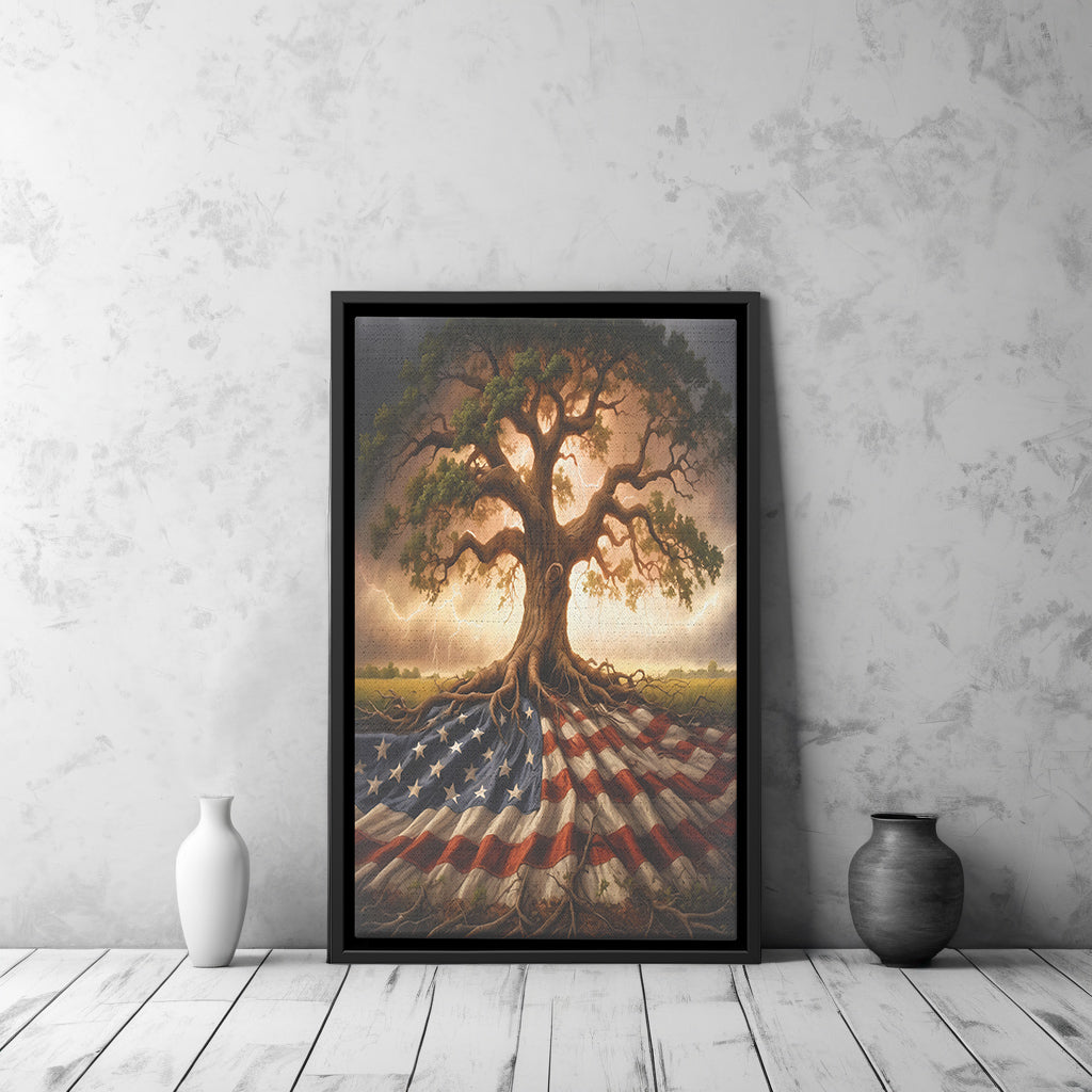 Tree Of Liberty (Framed Canvas)