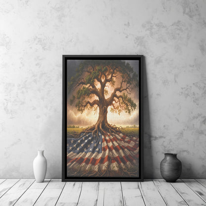 Tree Of Liberty (Framed Canvas)