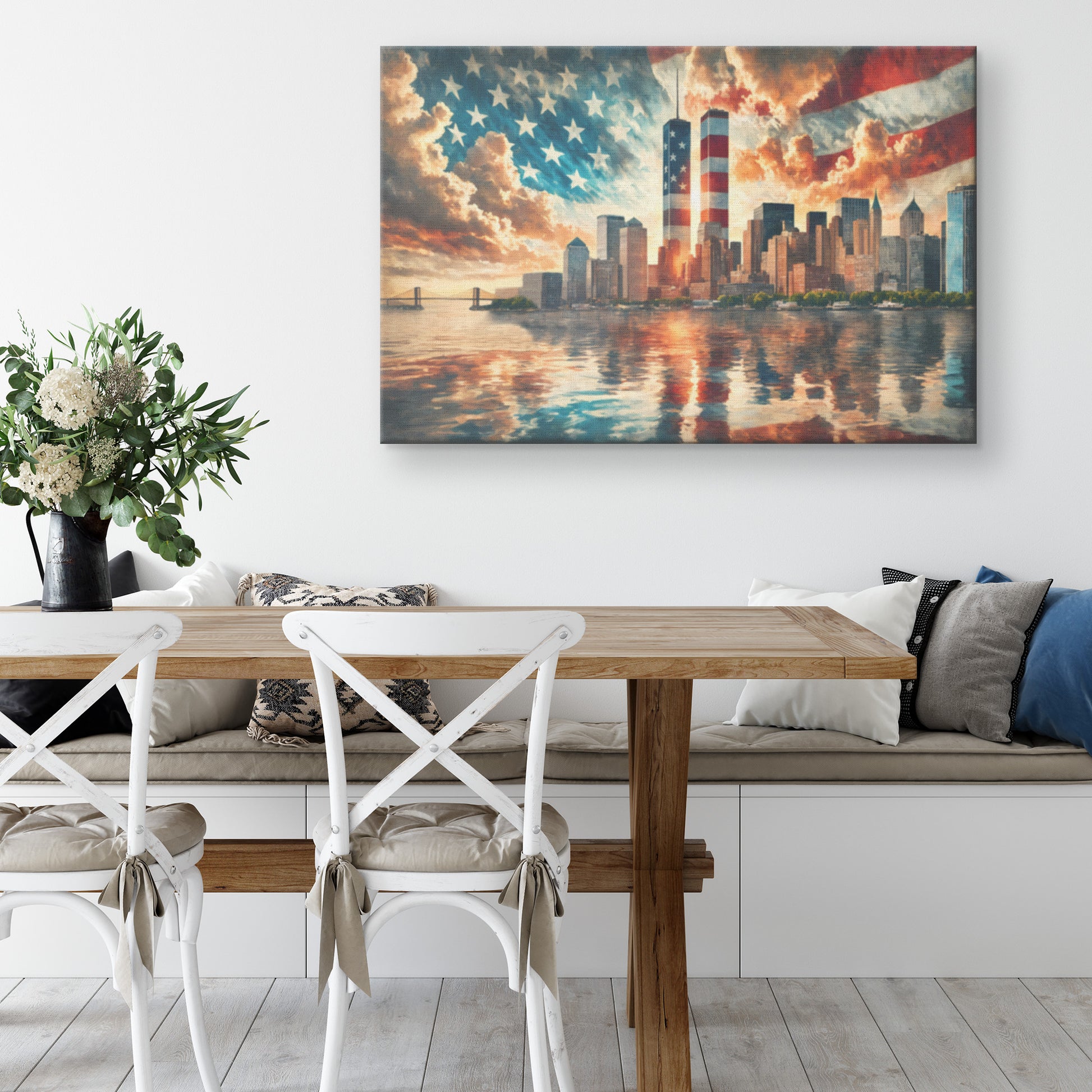 Never Forget. Canvas Print. Mock4