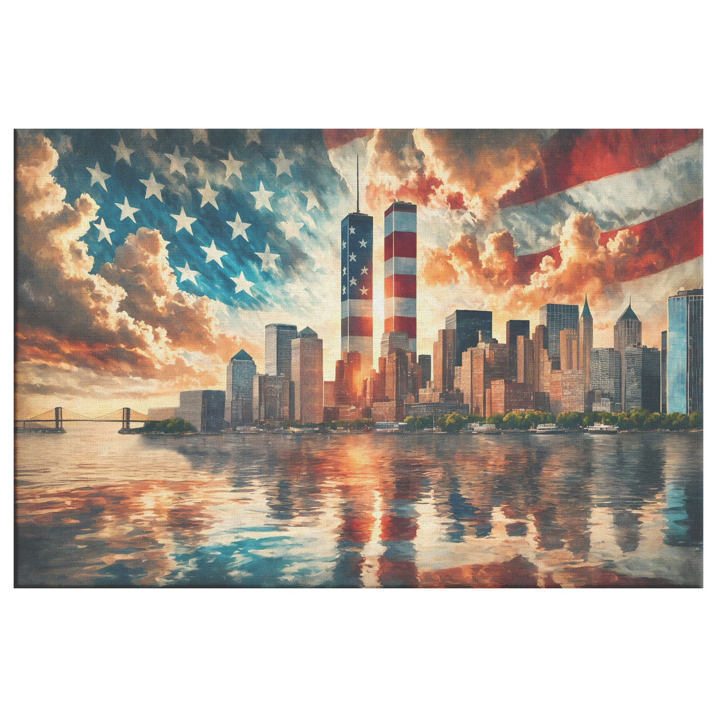 Never Forget. Canvas Print. Mock