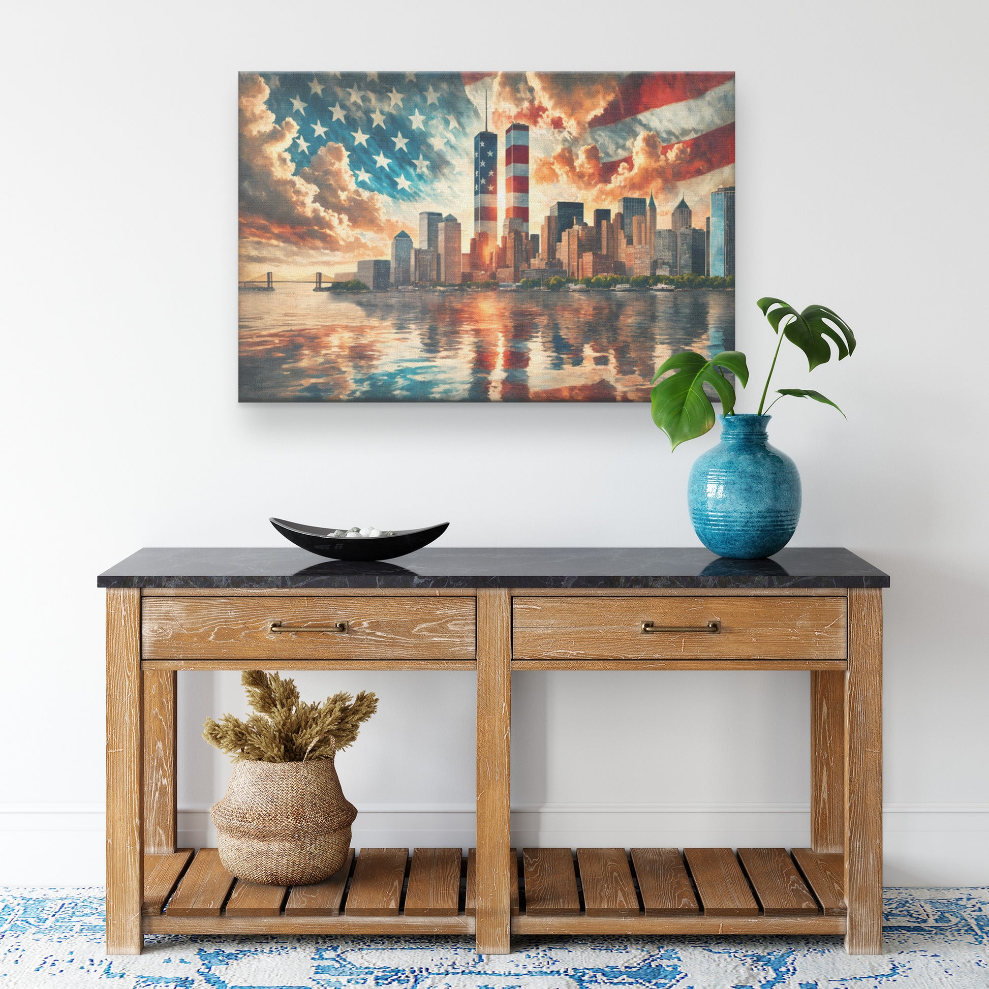 Never Forget. Canvas Print. Mock5