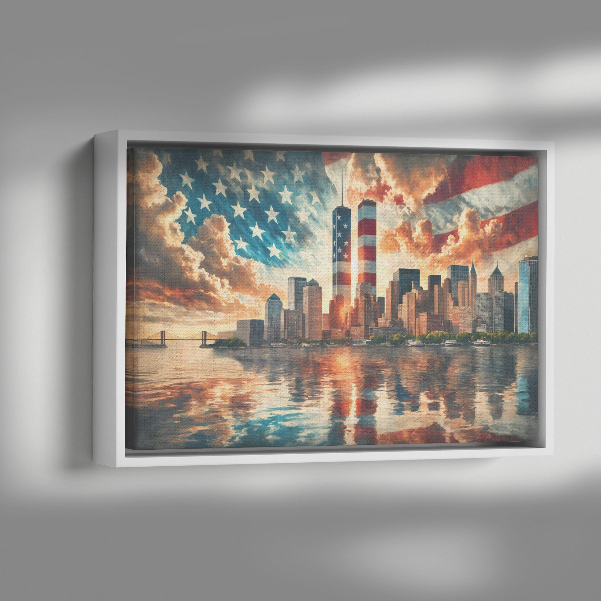 Never Forget. Canvas Print. Mock3