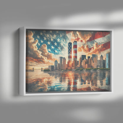 Never Forget. Canvas Print. Mock3