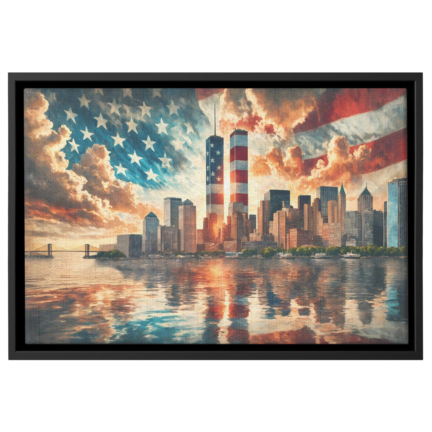 Never Forget. Canvas Print. Mock2