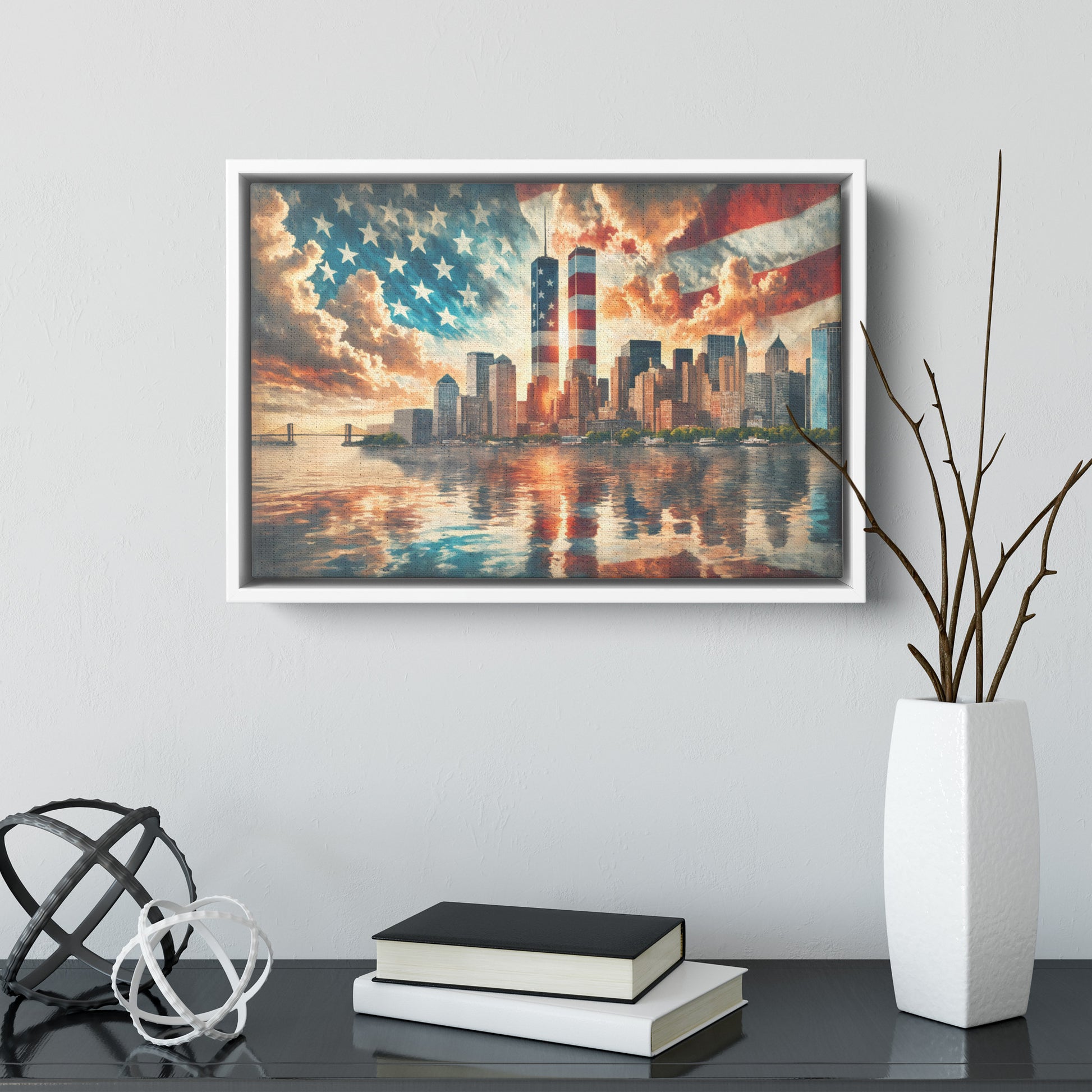 Never Forget. Canvas Print. Mock5